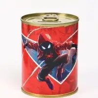 Копилка металлическая, 9.5 см&times;7.5 см&times;7.5 см, Человек-паук