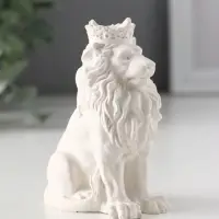 Фигура &laquo;Лев в короне&raquo;, 9&times;4&times;6.5 см, гипс