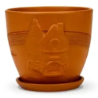 Набор горшков цветочный поддоном 4 шт 0,6 / 1,4 / 2,5 / 5 л керамика терр-т Галандия