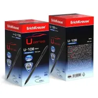 Ручка шариковая Erich Krause U-108 Original Stick, узел 1.0 мм, чернила чёрные, супермягкое письмо, длина линии письма 1000 метров