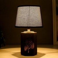 Лампа настольная 21194/1 E14 40Вт черный 20х20х32 см RISALUX