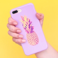 Чехол на телефон iPhone 7 Plus/8 Plus &laquo;Ананас&raquo;, 16 &times; 8 см