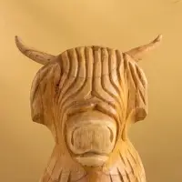 Сувенир "Бычок" дерево Джампинис 17х13х32 см