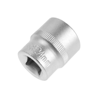 Головка торцевая шестигранная ТУНДРА, под квадрат 1/2", 24 мм, CrV