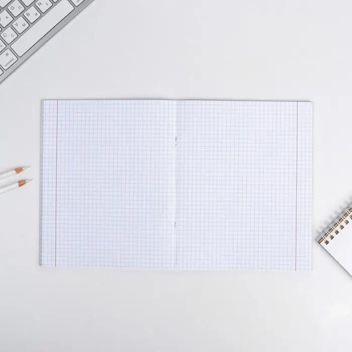 Тетрадь в клетку, предметная, 48 л.,на скрепке, А5 &laquo;ПЕРСОНАЖИ. Геометрия&raquo;