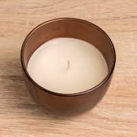 Свеча ароматическая в стеклянном подсвечнике 85 гр, кофе