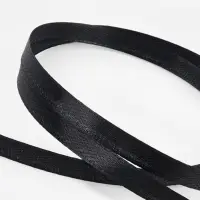 Лента атласная, 6 мм &times; 23 &plusmn; 1 м, цвет чёрный №39