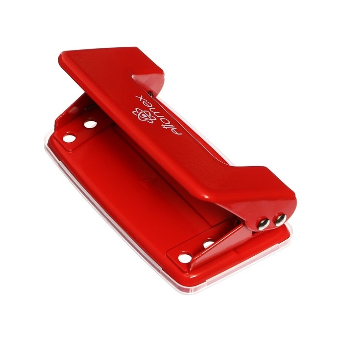 Дырокол металлический 10 листов, Attomex, красный