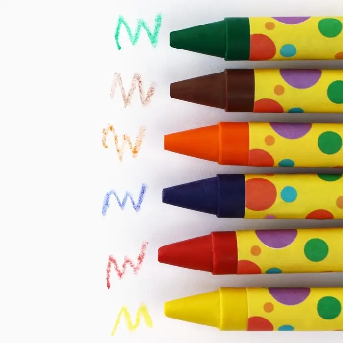 Восковые мелки, 6 цветов &laquo;Школьные&raquo;