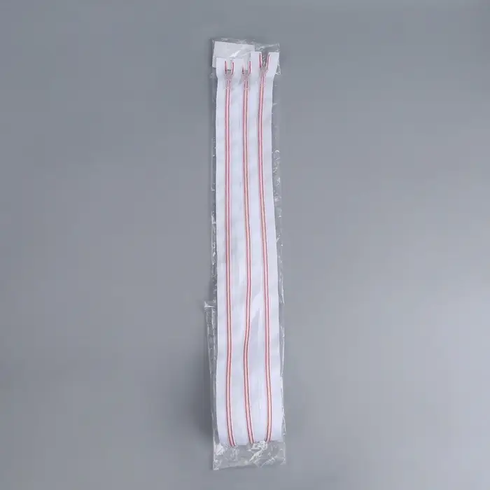 Молния &laquo;Спираль&raquo;, №5, разъёмная, замок автомат, 80 см, белая, розовая