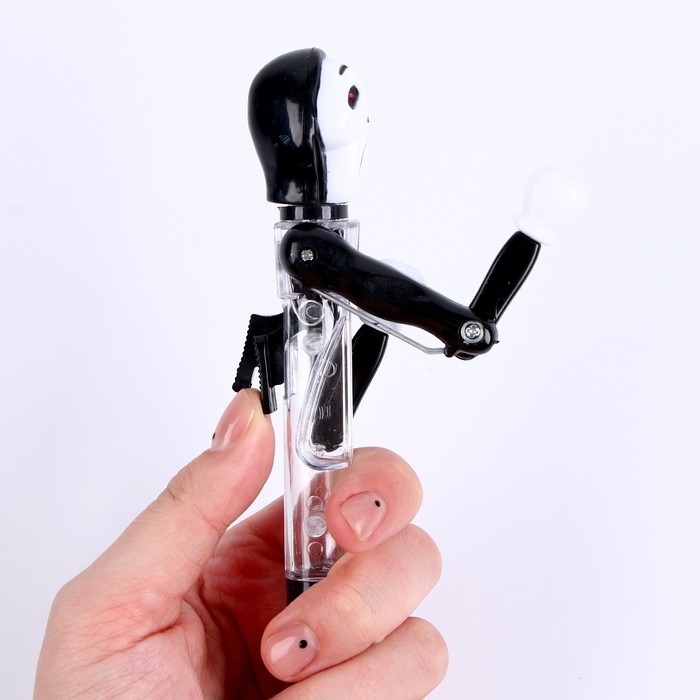 Прикол ручка &laquo;Крик&raquo;, боксёр, светятся глаза