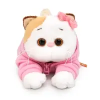 Мягкая игрушка "Ли-Ли в худи с цветочком" лежачая, 18 см LKl18-002