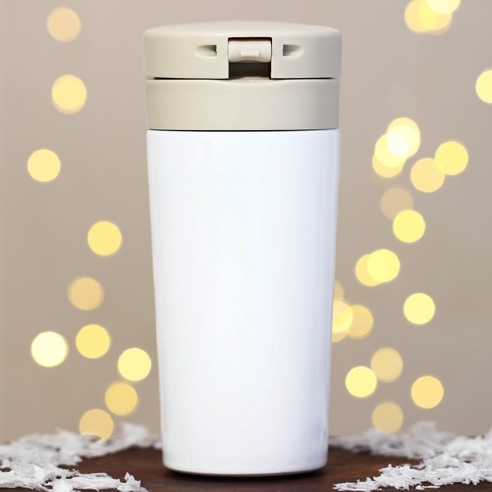 Новый год. Термостакан новогодний с кнопкой &laquo;Верь в мечту&raquo;, 350 мл