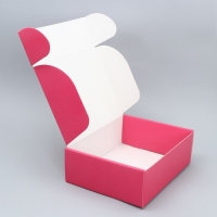 Коробка подарочная складная, упаковка, &laquo;Тюльпаны&raquo;, 27 х 21 х 9 см