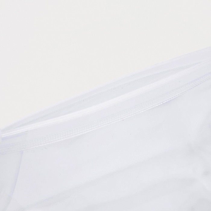 Косметичка с застежкой зип-лок, цвет прозрачный