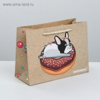 Пакет подарочный, упаковка, &laquo;Вкусняшка&raquo;, 19,5 х 14,5 х 8,5 см