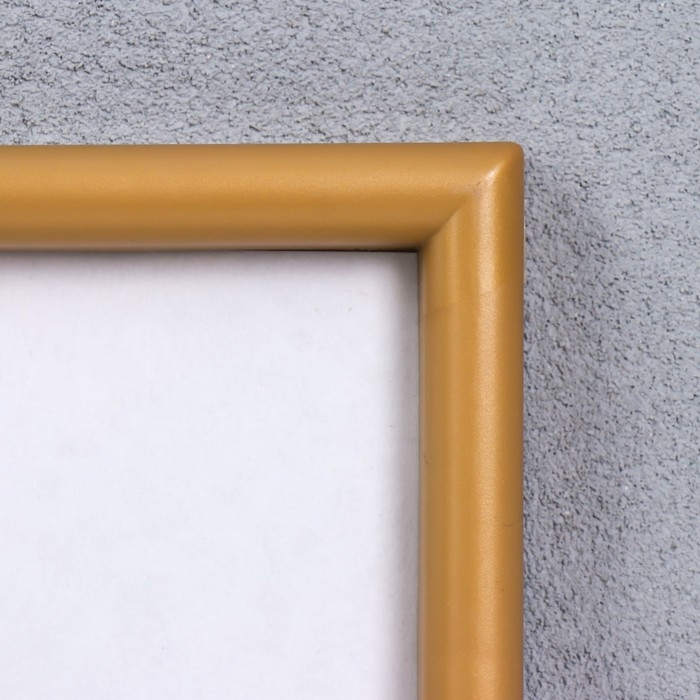 Фоторамка пластик L-4 21х30 см золото (пластиковый экран)