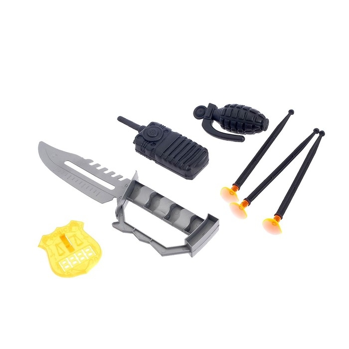 Набор полицейского &laquo;Спецназ&raquo;, 5 предметов, автомат стреляет присосками