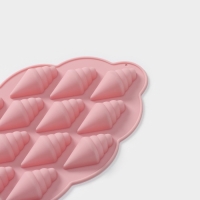 Форма для конфет и шоколада Доляна &laquo;Ракушки&raquo;, силикон, 23&times;12&times;1,5 см, 14 ячеек, цвет МИКС