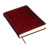 Ежедневник датированный 2024 A5 176 листов, deVENTE.Belcanto, твёрдая обложка из искусственной кожи с поролоном, ляссе, кремовый блок 70 г/м2, бордовый