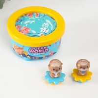 Сувенир музыкальный механический магнитный "Суслики" 12,2х12,2х11,5 см