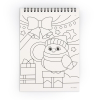 Блокнот гравюра - раскраска на новый год &laquo;Исполнения желаний&raquo;, 10 листов