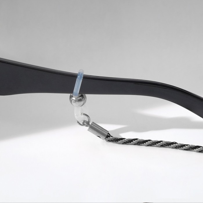 Цепочка для очков &laquo;Эстетика&raquo; №32, цвет чёрно-серебристый, 70 см