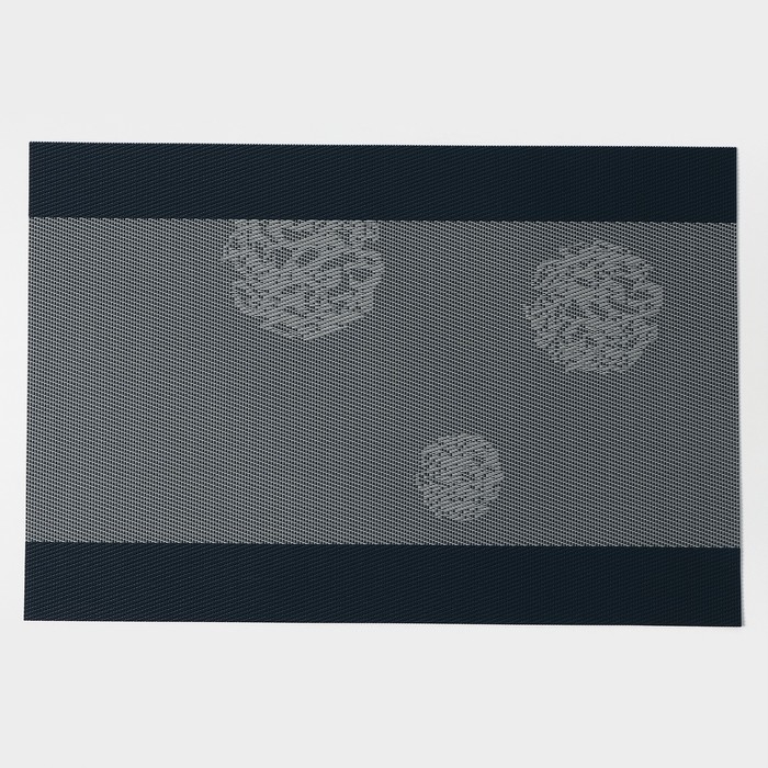 Салфетки сервировочные на стол Доляна &laquo;Лилли&raquo;, 4 шт, 45&times;30 см, цвет серый