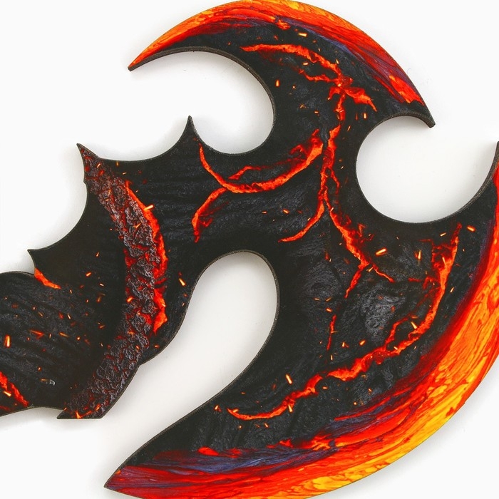 Деревянное оружие, детское сувенирное &laquo;Огненный&raquo;, топор шадоу, 10,3 х 19,7 см