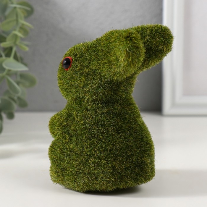 Сувенир пенопласт "Зайка зелёный" 8х6,5х10,5 см