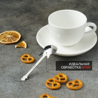 Ложка десертная из нержавеющей стали Magistro &laquo;Гитара&raquo;, длина 12 см, цвет серебряный