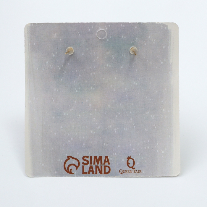 Новый год! Серьги &laquo;Новогодние&raquo; висячие, шапка, цветные в золоте