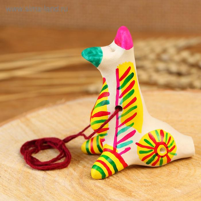 Филимоновская игрушка - свисток &laquo;Утка&raquo;