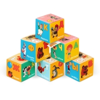 Набор развивающих мягких кубиков Мякиши &laquo;МультБукварик&raquo;, Союзмультфильм, 8&times;8 см
