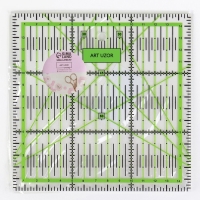 Линейка для квилтинга и пэчворка, 15 &times; 15 см, толщина 2,5 мм, цвет МИКС