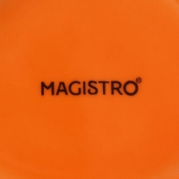 Салатник фарфоровый Magistro &laquo;Церера&raquo;, 1,1 л, d=18,5 см, цвет оранжевый