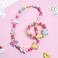 Набор детский &laquo;Выбражулька&raquo; 2 предмета: бусы, браслет, единорог, цвет МИКС