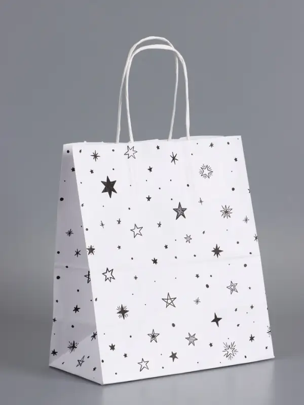 Пакеты подарочные, "С Днем Рождения", 22 х 12 х 25 см , набор 4 шт