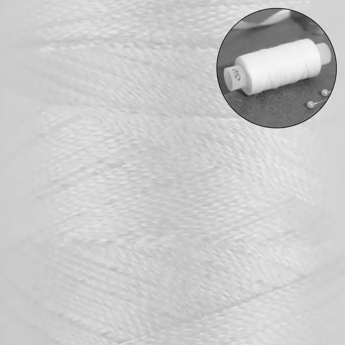 Нитки 45ЛЛ, 200 м, белые №0101