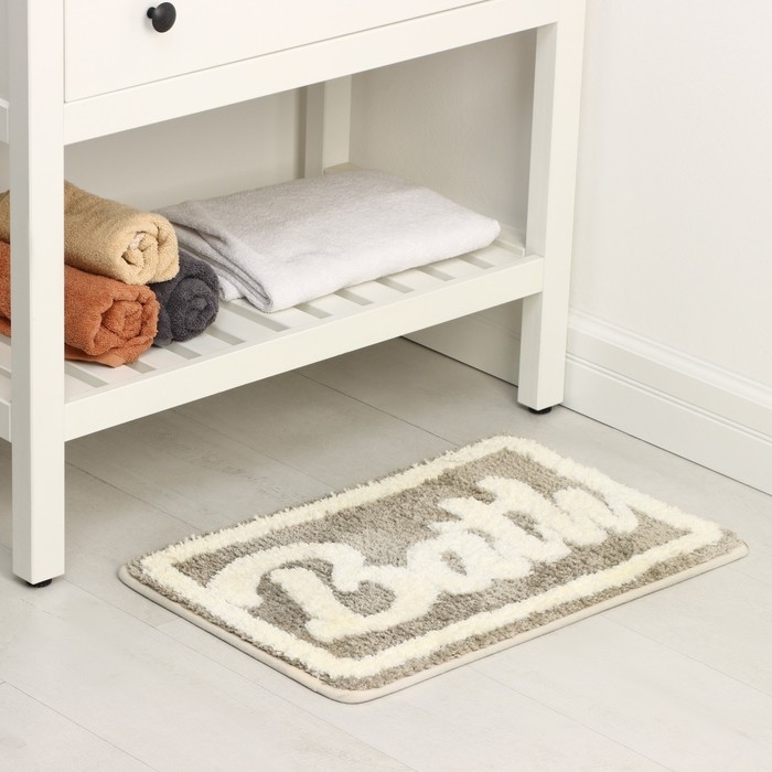 Коврик для ванной и туалета SAVANNA &laquo;Bath&raquo;, 40&times;60 см, цвет бежевый