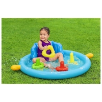 Бассейн надувной &laquo;Ракушка&raquo;, 115 х 89 х 76 см, с навесом, от 6 месяцев, 52568