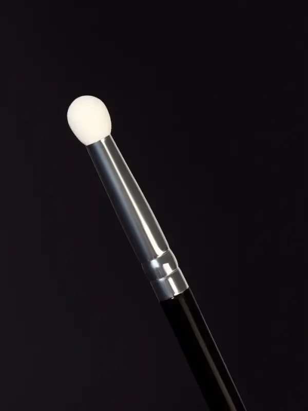 Кисть для макияжа, 2в1, 13.5 см, чёрная