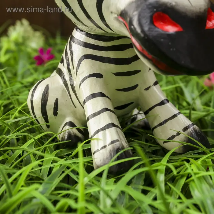 Сувенир дерево "Маленькая зебра" подставка под очки 20х14х7 см