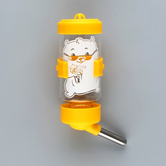 Поилка для грызунов 80 мл, 9 Х 4,5 см, микс цветов