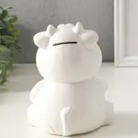 Копилка "Корова" 19 см, белая