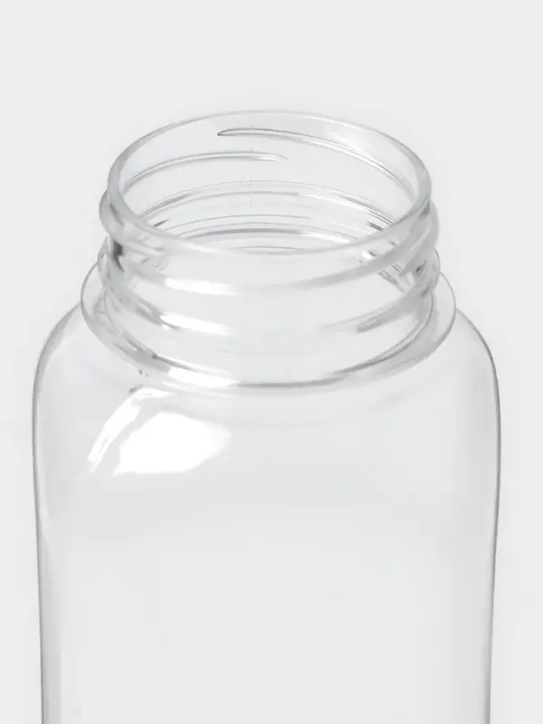 Бутылка ПЭТ 300 мл, горло 0,38 см, квадратная, цвет прозрачный
