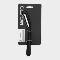 Овощечистка Magistro Vantablack, 16,7&times;2 см, вертикальная, цвет чёрный