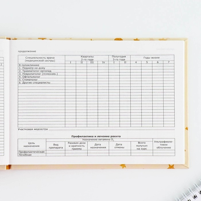 Медицинская карта в твердой обложке Форма №112/у &laquo;Слоник&raquo;, 80 л