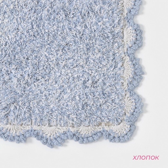 Коврик для дома Доляна &laquo;Тэя&raquo;, 50&times;80 см, цвет голубой