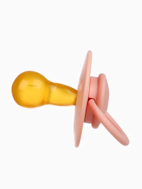 Набор классических пустышек, 2 шт., латекс, нюд/персиковый, в контейнере, от 6 мес., M&B